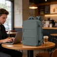 thumbnail image 4 of MKHSQHDG Today's Deals Unisex Large Travel Backpack Carry on for Hiking Sports Compartment Rucksack (6 Styles Color), 4 of 4