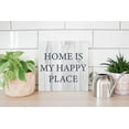 thumbnail image 4 of Home Happy Place Ice Blue Woodgrain 12 x 12 Wood Wall Sign Plaque, 4 of 4