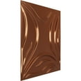 thumbnail image 2 of 19 5/8"W x 19 5/8"H Savannah EnduraWall Decorative 3D Wall Panel, Bright Coat Copper (Covers 2.67 Sq. Ft.), 2 of 6