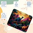 thumbnail image 3 of Dinosaur Square Desk Pad Mouse Pad, 8.3x9.8 Inch Non-Slip Rubber Bottom Printed Mousepad for Office and Gaming, 3 of 6