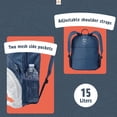 thumbnail image 5 of Firefly! Outdoor Gear Finn the Shark Kid's Backpack - Navy Blue (15 Liter), Unisex, Polyester, 5 of 15