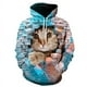 thumbnail image 2 of Sudadera con capucha con estampado 3D de gato lindo para hombres y mujeres, sudadera informal de manga larga de gran tamaño, sudaderas para hombres, 2 of 5