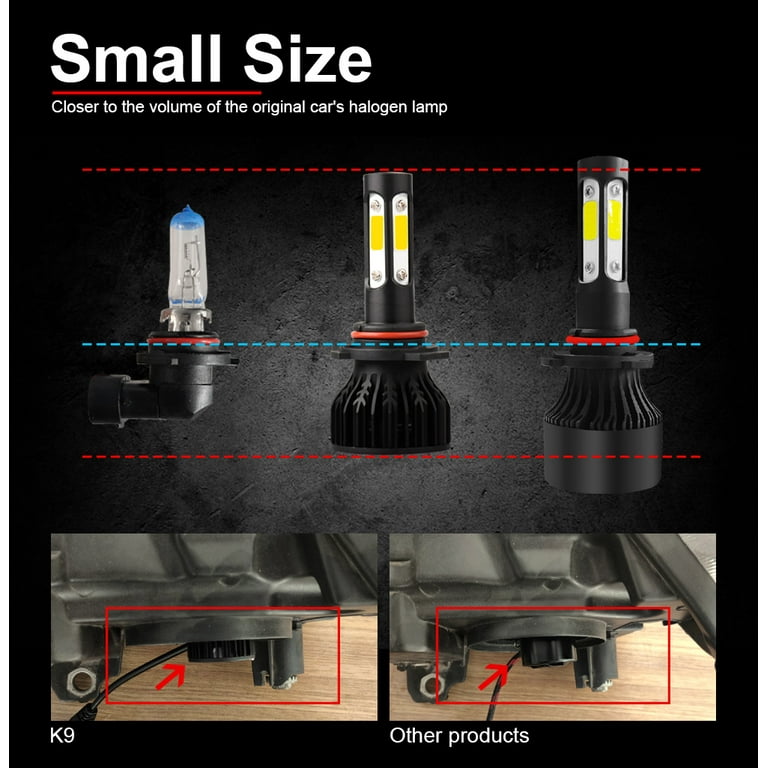 LED Headlight Kit 9012 6000K White Hi/Lo Bulb for Mitsubishi LED Headlight Kit 9012 6000K White Hi/Lo Bulb for Mitsubishi