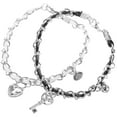 thumbnail image 4 of 1 Paire de Bracelets Couple Ajustables Décorations Chaîne de Poignet Amoureux Bijou de Poignet, 4 of 7