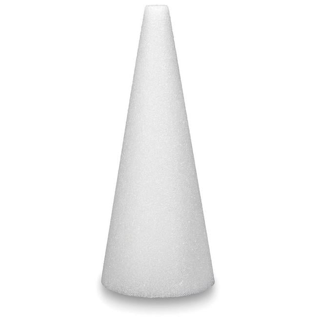 Styrofoam Cone 8x3 White