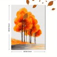 thumbnail image 3 of Autumn Trees Watercolor Canvas Print, Abstract Landscape for Living Room, Office, Hallway Decor, 3 of 8