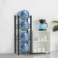 thumbnail image 3 of 5 Gallon Water Jug Holder Stand, Water Bottle Holder Storage Rack (4 Tiers) for Home, Office and Storage, Black, 3 of 6