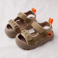 thumbnail image 2 of BYHONG Baby Shoes Boys Sandals Walking Shoes Soft Sole Baby Sandals Female Kindergarten Girls Sandals，Kids Shoes Khaki 5 (US Size), 2 of 4