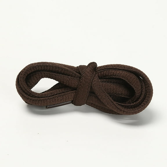 XmhyTop-A Oval Shoe Laces Pair 120cm Half Round Universal Replacement Strings for Sports, Running Daily Shoes,1 pair,Dark Brown