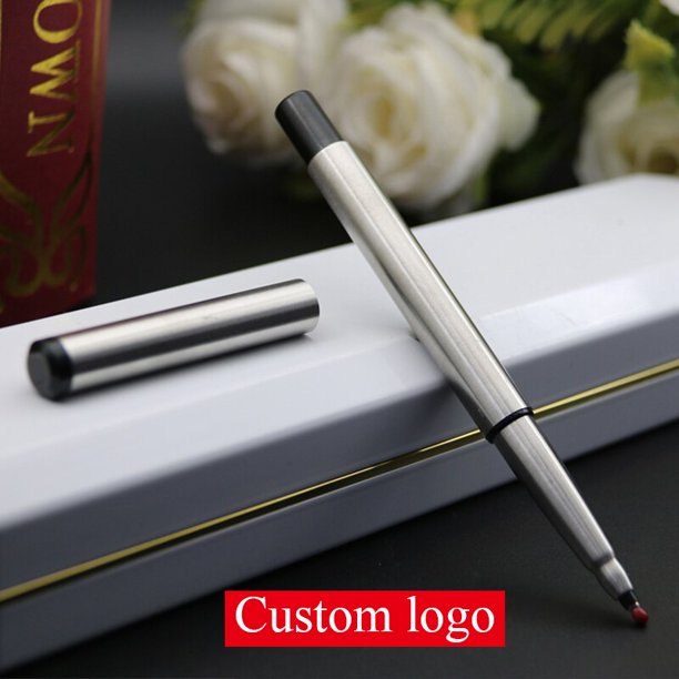 STOHOLEE-Bolígrafo de tinta con logotipo personalizado, suministros de oficina, papelería de marca, novedad