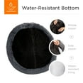 thumbnail image 6 of Best Choice Products 45in Dog Bed Self-Warming Plush Shag Fur Donut Calming Pet Bed Cuddler - Gray, 6 of 8