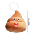thumbnail image 6 of BAELLERT Poop Plush Keychain Cute Emoticon Poop Toy Cartoon Funny Backpack Hanging Decoration Soft Stuffed Bag Keyring Gift for Friends Family, 6 of 8
