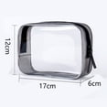 thumbnail image 2 of Large capacity cosmetic bag, PVC waterproof storage bag, 2 of 5