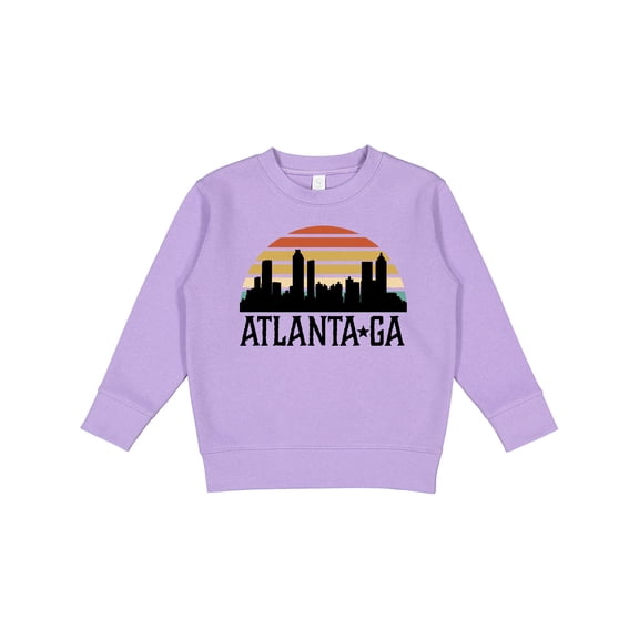 Inktastic Atlanta Georgia Skyline Vintage Toddler Sweatshirt