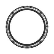 XMXY Car Steering Wheel Cover, Square Rounded Diagonal Non-Slip Jeep Truck Universal Elastic Steering Wheel Protector 15 inch