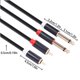 thumbnail image 3 of Seitruly Adaptador de Cable RCA TS Dual de 6,35mm, micrófono, Audio Multimedia, Cable de PVC, conector de inserción, MP3, Smartphone, AUX, coche, Cables de audio/vídeo, 3 of 8