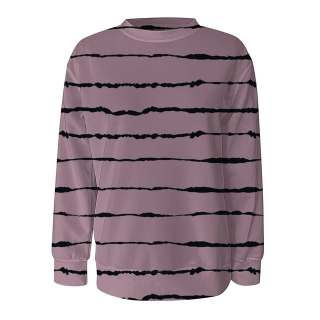 WZXFASHION Chandail en Molleton à Col Rond pour Femmes, Manches Longues, Mode Automne et Hiver, 50 % de Réduction