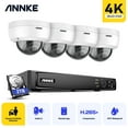 thumbnail image 1 of ANNKE 4K Ultra HD PoE Network Video Security System 8CH 4K H.265 Surveillance NVR 4pcs 4K HD IP67 Poe CCTV Dome Cameras with 2T HDD, 1 of 10