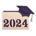 thumbnail image 2 of YAOMOBB College Graduation Keepsake Personalized Graduation Holder 12 Slots Wooden Card Box High School Memory Book Keepsake, 2 of 7