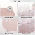 thumbnail image 2 of Fabrok Returable Plastic Jewelery Organizer, Earrings Rings Necklace Storage Bag with 3 floors, 2 of 5