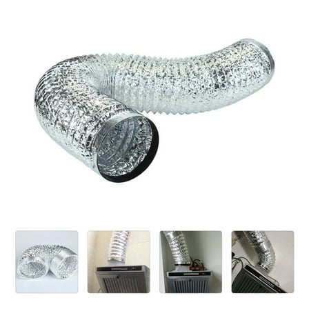 LEORX Garage Exhaust Hose Flexible Aluminum Duct for Homeowners 1Pcs