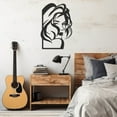 thumbnail image 2 of LaModaHome Exclusive Female Figure With Wavy Hair Metal Wall Art – Durable & Artistic Metal Wall Art for Home and Office Decor, Perfect for Any Interior Design Aesthetic, 2 of 4