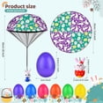 thumbnail image 2 of 8 Pack Prefilled Easter Eggs Parachute Toys, Easter Basket Stuffers with Hand Throw Flying Toys for Kids Boys Girls Easter Egg Fillers, Easter Party Favor, 2 of 7