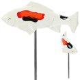 thumbnail image 3 of Lawn Pond Decoration Resin Carp Figure for Garden Outdoor Yard White Non Fading 1Set, 3 of 4