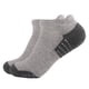 thumbnail image 4 of Calcetines Prolriy para hombre, bajos, con amortiguación, para correr, corte atlético, transpirables, 6 pares, calcetines tobilleros para hombre y mujer, calcetines deportivos para hombre, gris M, 4 of 4