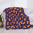 thumbnail image 3 of Yiaed Candy Corn (2) Print Blanket Throw Blanket Soft Cozy Flannel Blanket for Home Bed Sofa Couch Chair-80"x60", 3 of 6