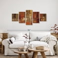 thumbnail image 2 of Elephant Stock Sunset Street Crop Wall Art - Horizontal Multi Panel Canvas - Hallway Wall Decor - Abstract Multi Panel - Orange And Brown Decor By Silvia Vassileva - 55" x 24", 2 of 8