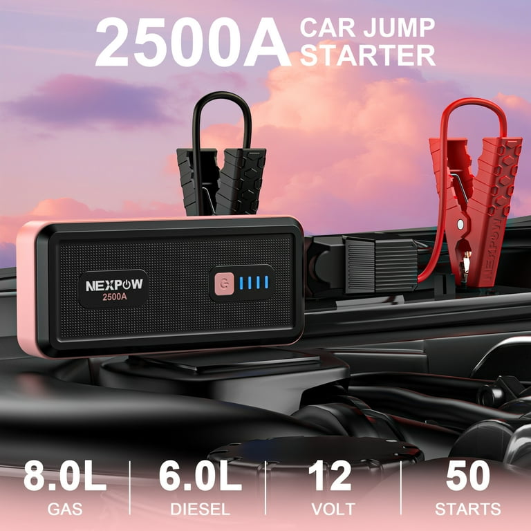 NEXPOW 2500A Car Battery Jump Starter, 12V Jump Starter Battery