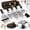 with Round Burger Press, variant on Griddle Accessories Kit, 28 PCS Flat Top Grill Accessories for Blackstone and Camp Chef, Metal Spatula Set with Burger Press, Melting Dome, Tongs, Scraper, Carry Bag for Outdoor Grilling BBQ