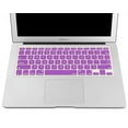thumbnail image 2 of MOSISO Silicone Keyboard Cover Compatible with MacBook Air 13 inch A1466 A1369 2010-2017&Compatible with MacBook Pro 13/15 inch (with/Without Retina Display, 2015 or Older Version), Purple, 2 of 4