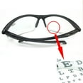 thumbnail image 4 of Magnifier Reader Safety Glasses Bifocal Clear Lens +2.00 Black Frame Protection, 4 of 6