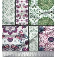 thumbnail image 1 of Soimoi Moss Georgette Fabric Mandala & Paisley Patchwork Printed Craft Fabric by The Yard 42 Inch Wide, 1 of 3