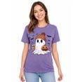 thumbnail image 5 of KimSoong Halloween Shirts for Women Cute Ghost Fall Pumpkin T-Shirt Coffee Lover Graphic Tees Casual Short Sleeve Tops, 5 of 12
