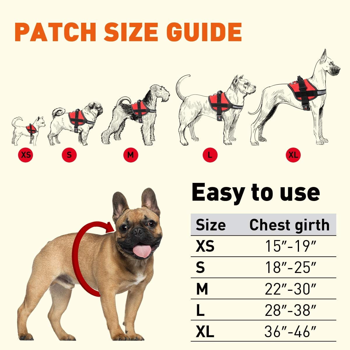 DogLine - Dog Harness, Reflective No-Pull Adjustable Pet Vest with Handle for Walking, Training, Service and Outdoors - Breathable No - Choke Room for Patches( Aztec Design: Girth 18" - 25")