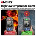thumbnail image 1 of Termómetro ANENG TH06 0,1 ~ 1,00 lector de temperatura de superficie láser ajustable para cocinar Wdftyju Para estrenar, 1 of 8