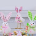 thumbnail image 4 of Jesscasday Holiday Flannel Cloth Bird Figurines Lovely Plushie Rabbit Eared Birds Statues, 4 of 12