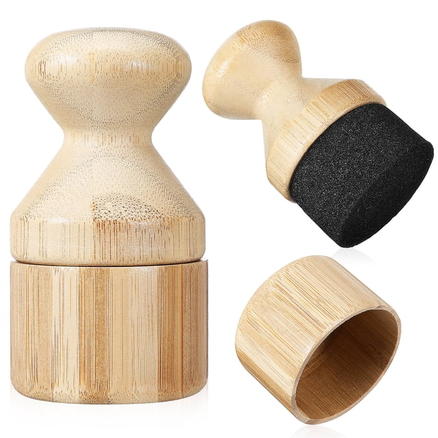 FESTFENDS 2 Pcs Oil Applicator Wood with Bamboo and Sponge for Home Cooks Chopping Board Maintenance