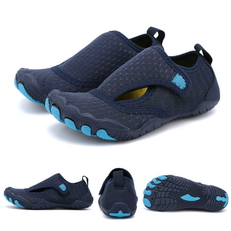 

Hicooer Coolcsea Water Shoes Men s Women s Swim Shoes Outdoor Beach Barefoot Quick-Dry Aqua Pool Socks Swimming Yoga Surfing Exercise Dark Blue
