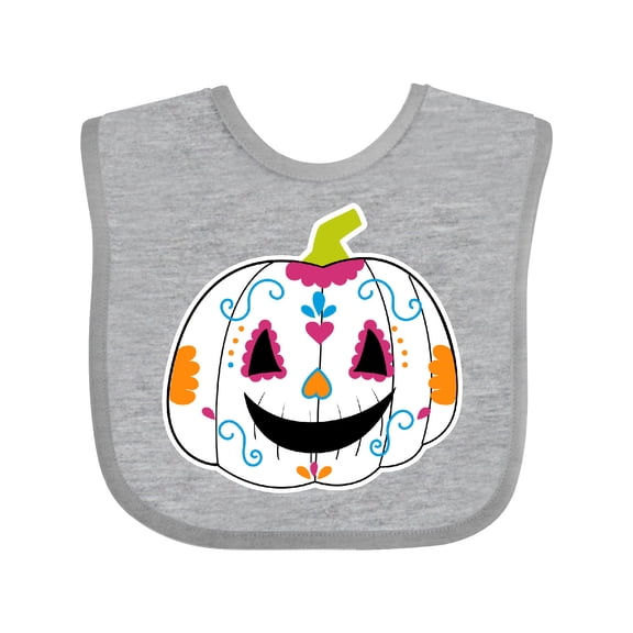 Inktastic Day Of The Dead Pumpkin Boys or Girls Baby Bib