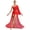 Red, variant on Womens One Shoulder Flared Sleeve Flowy Sheer Mesh Skirted Leotard Lyrical Dance Dress Burgundy XL