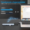 thumbnail image 2 of Uplayteck Hub USB C de 8 Puertos, Adaptador Multipuerto Tipo C, Divisor USB 3.0 Portátil Ultrafino U, 2 of 8