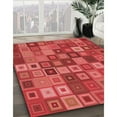 thumbnail image 3 of Ahgly Company Machine Washable Indoor Round Transitional Red Area Rugs, 8' Round, 3 of 7
