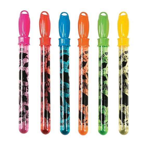 Elementary Graduation Big Bubble Wands - Party Favors - 12 Pieces