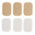 thumbnail image 1 of Lot de 6 tampons à savon antidérapants en PVC respectueux de l'environnement pour la cuisine et la salle de bain, 1 of 4