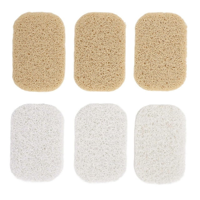 Lot de 6 tampons à savon antidérapants en PVC respectueux de l'environnement pour la cuisine et la salle de bain