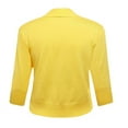 thumbnail image 5 of FOLUNSI Women's 3/4 Sleeve Cropped Cardigans Sweaters Jackets Open Front Short Shrugs for Dresses, 5 of 7